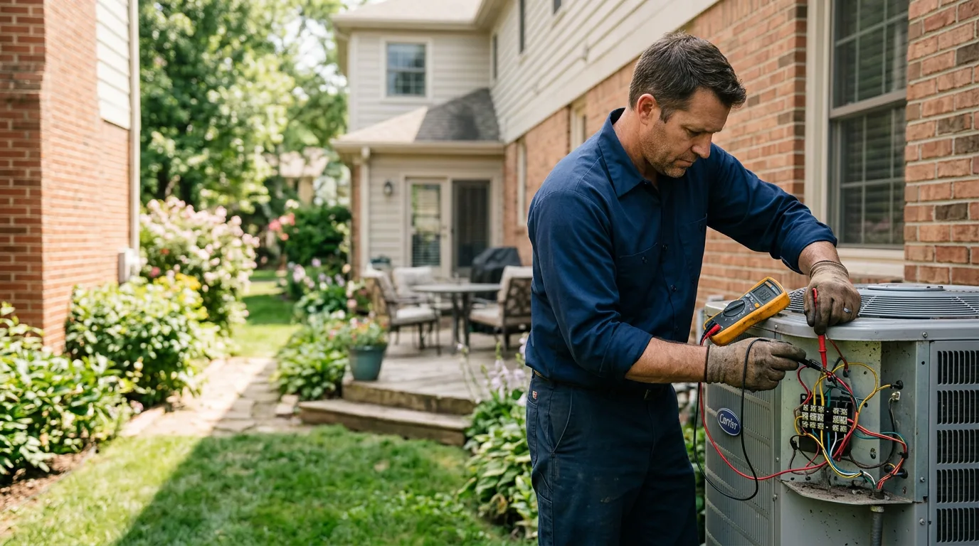 HVAC technician working near Magnetic Springs, OH